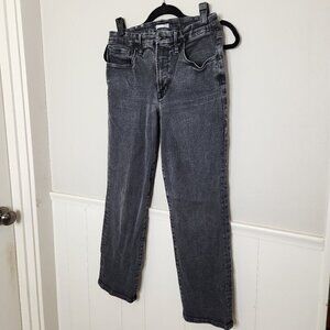 GOOD AMERICAN Good Legs Faded Black Skinny Jeans